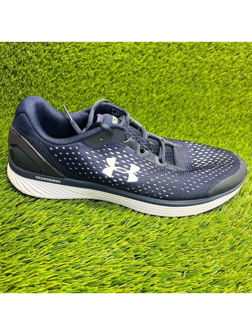 Under Armour Charged Bandit 4 Mens Size 10.5 Blue White Running Shoes Sneakers